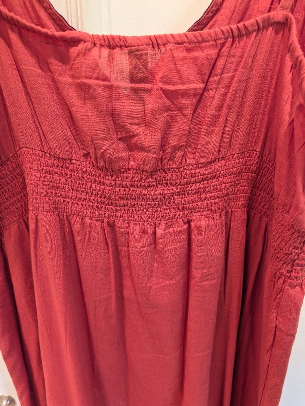 Old Navy Cotton Silk Ruffle Midi Dress - Picture 7 of 8